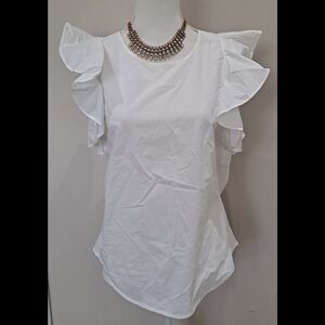 J.CREW white sleeveless shirt